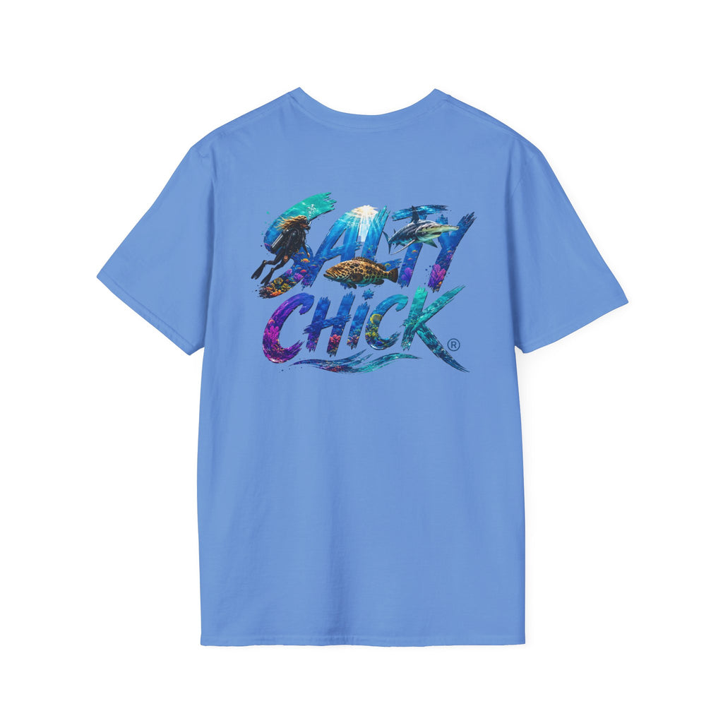 Salty Chick Diver Down Cotton Tee – Coastal Life