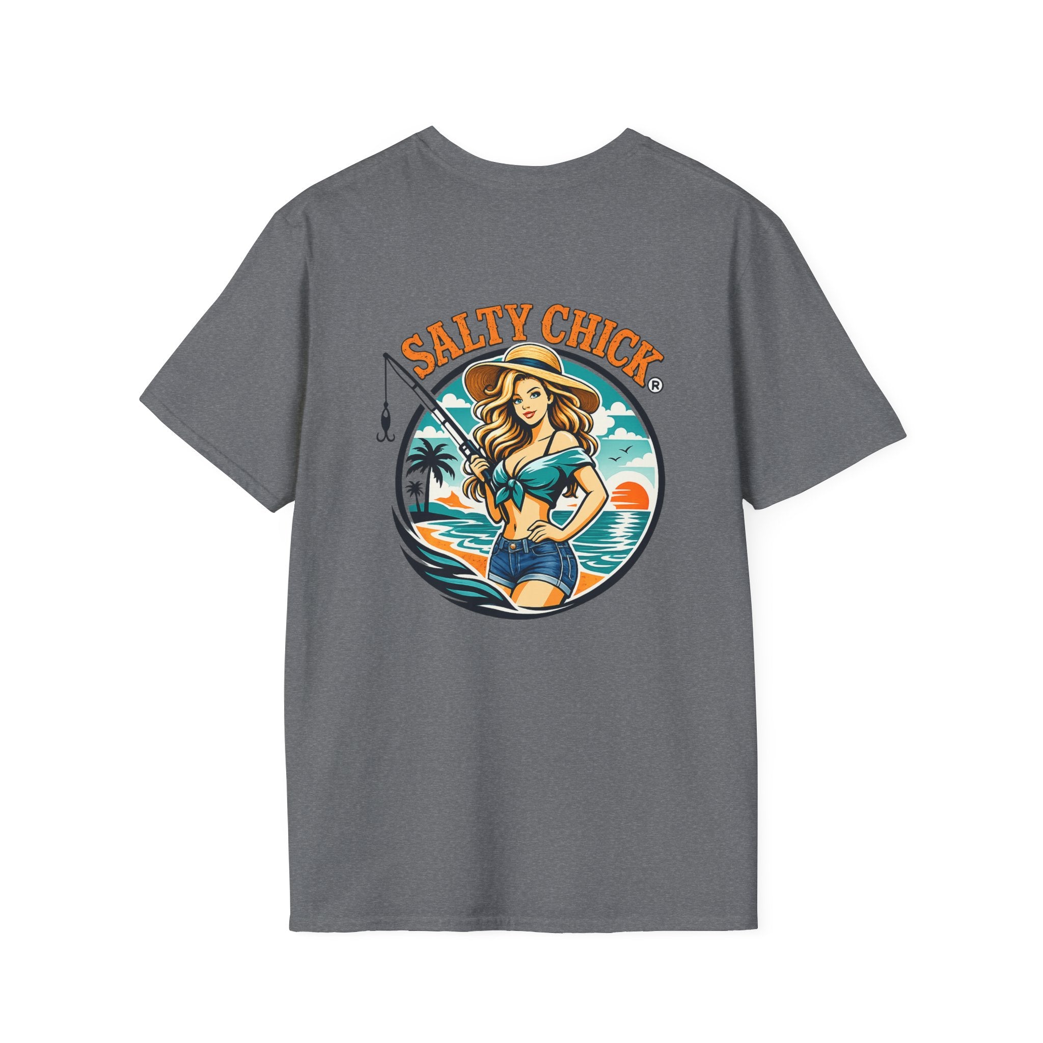 Salty Chick Girly Front Design Cotton Tee 2 – Coastal Life
