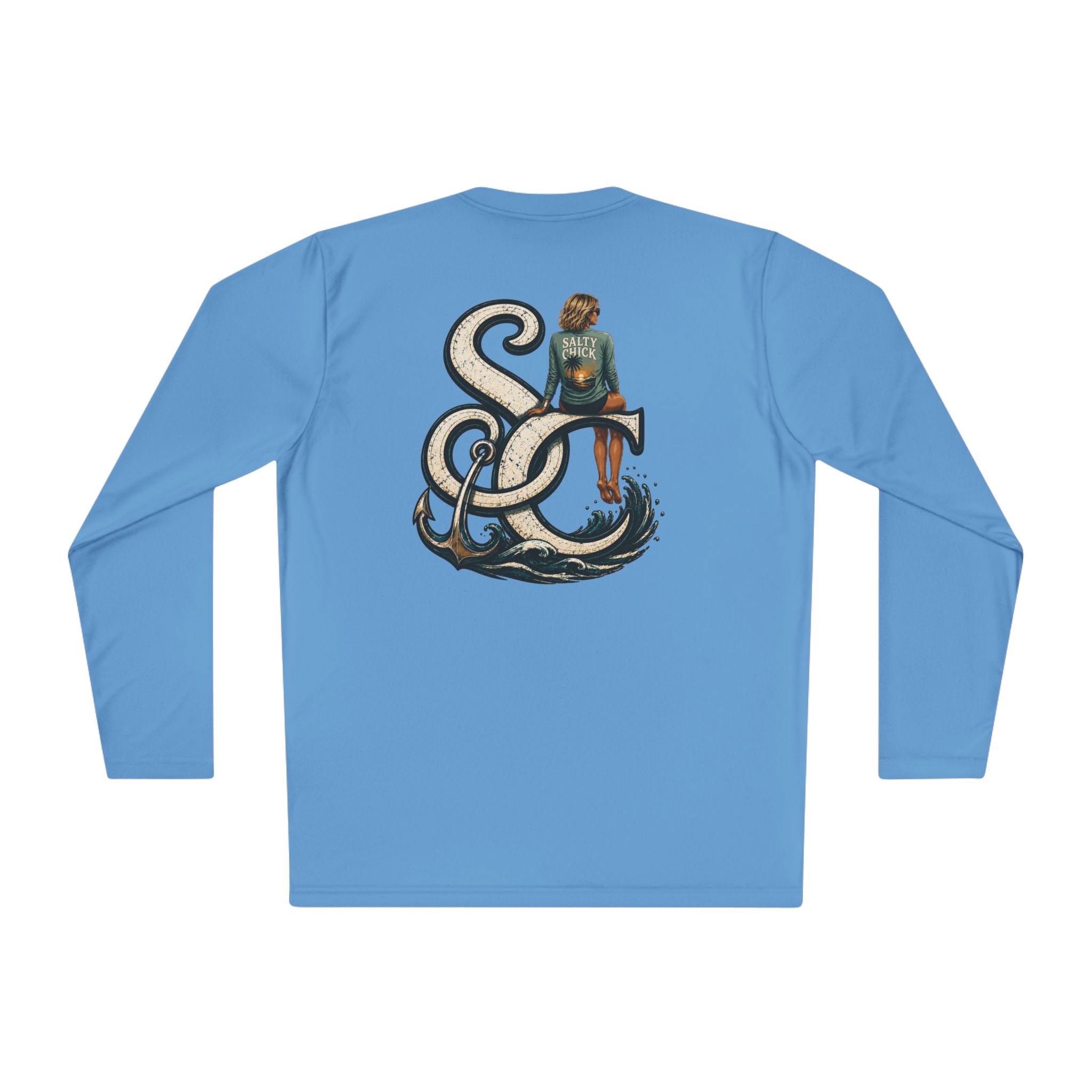 Salty Chick Short Hair Logo Long Sleeve – Coastal Life