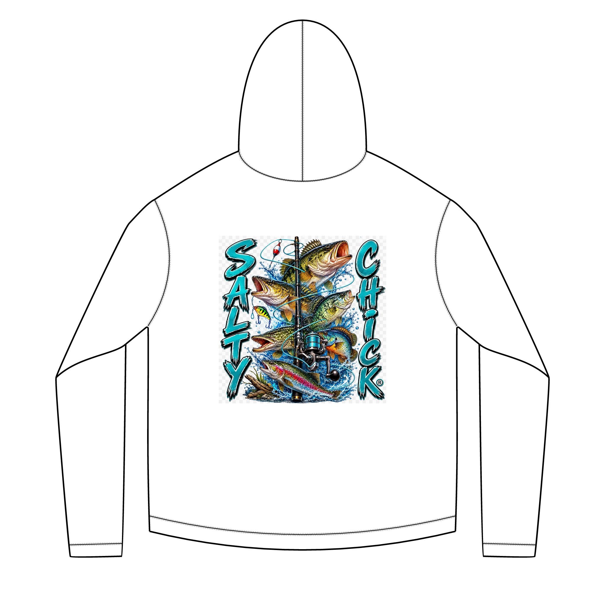 Salty Chick Freshwater Catch Long Sleeve Solar Hoodie – Fishing