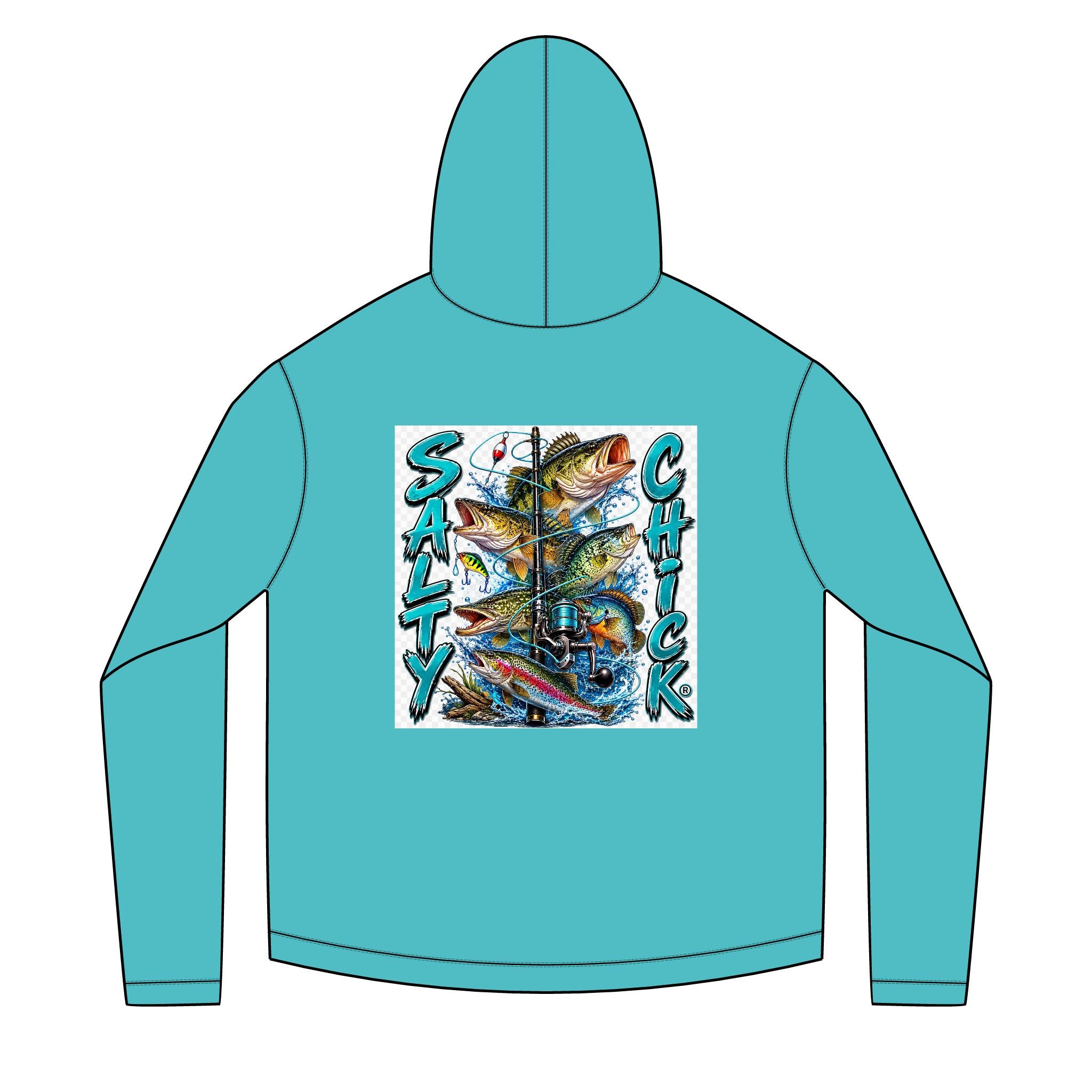 Salty Chick Freshwater Catch Long Sleeve Solar Hoodie – Fishing