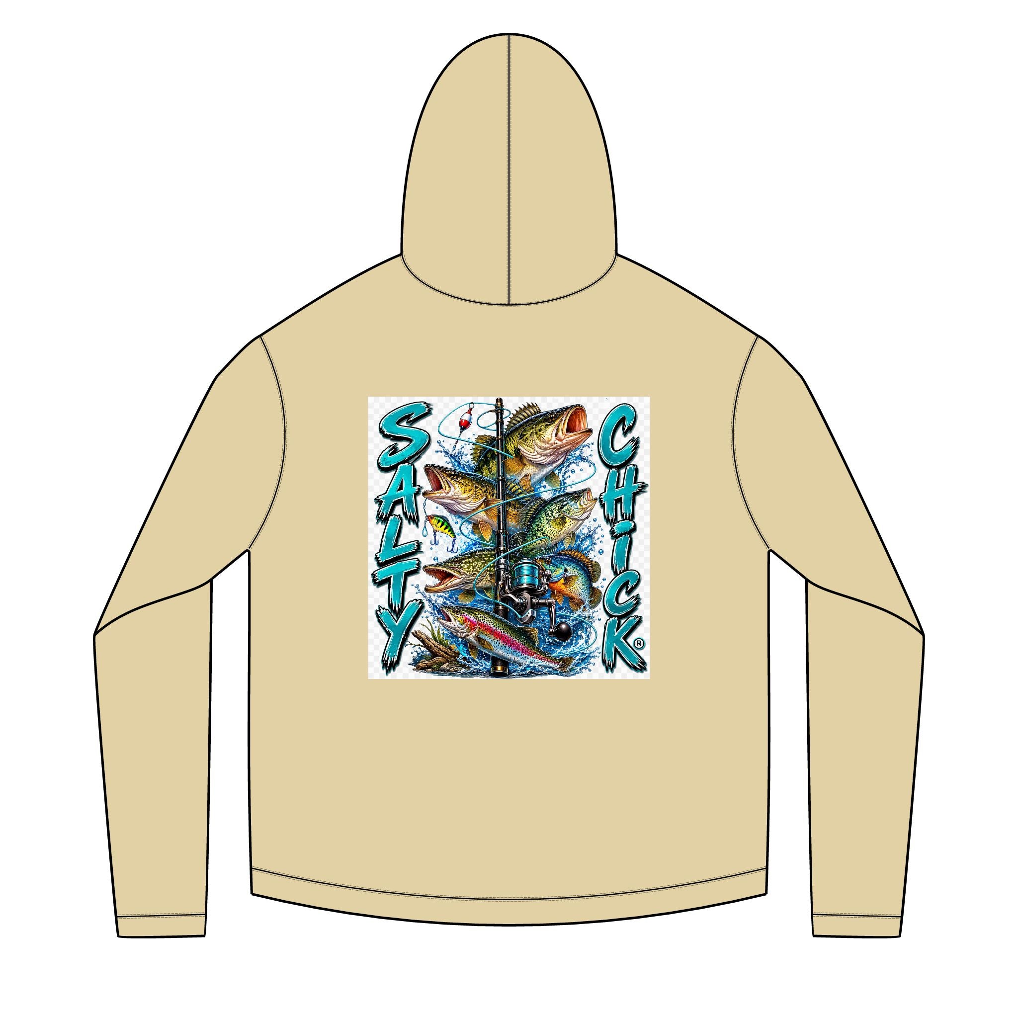Salty Chick Freshwater Catch Long Sleeve Solar Hoodie – Fishing