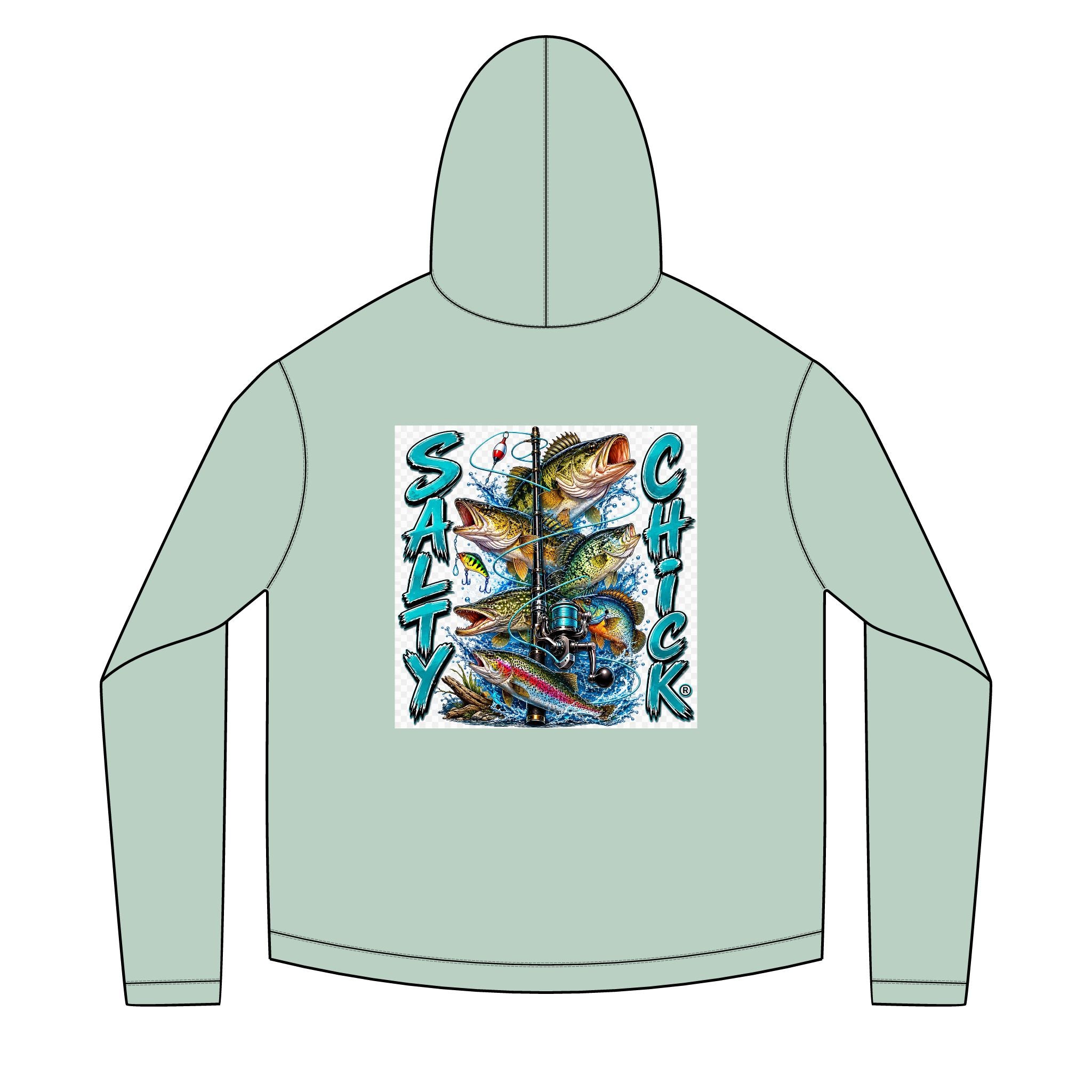 Salty Chick Freshwater Catch Long Sleeve Solar Hoodie – Fishing