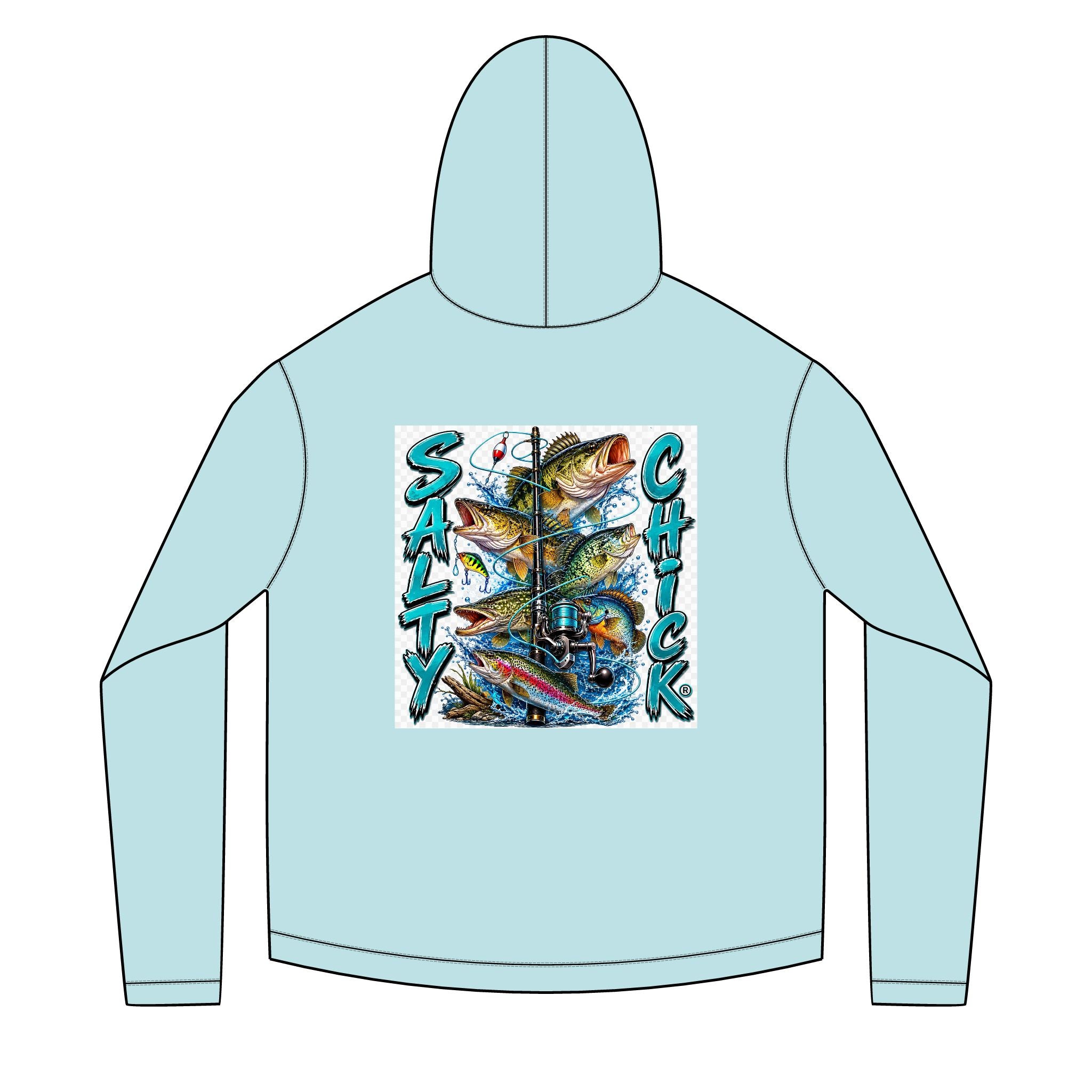 Salty Chick Freshwater Catch Long Sleeve Solar Hoodie – Fishing