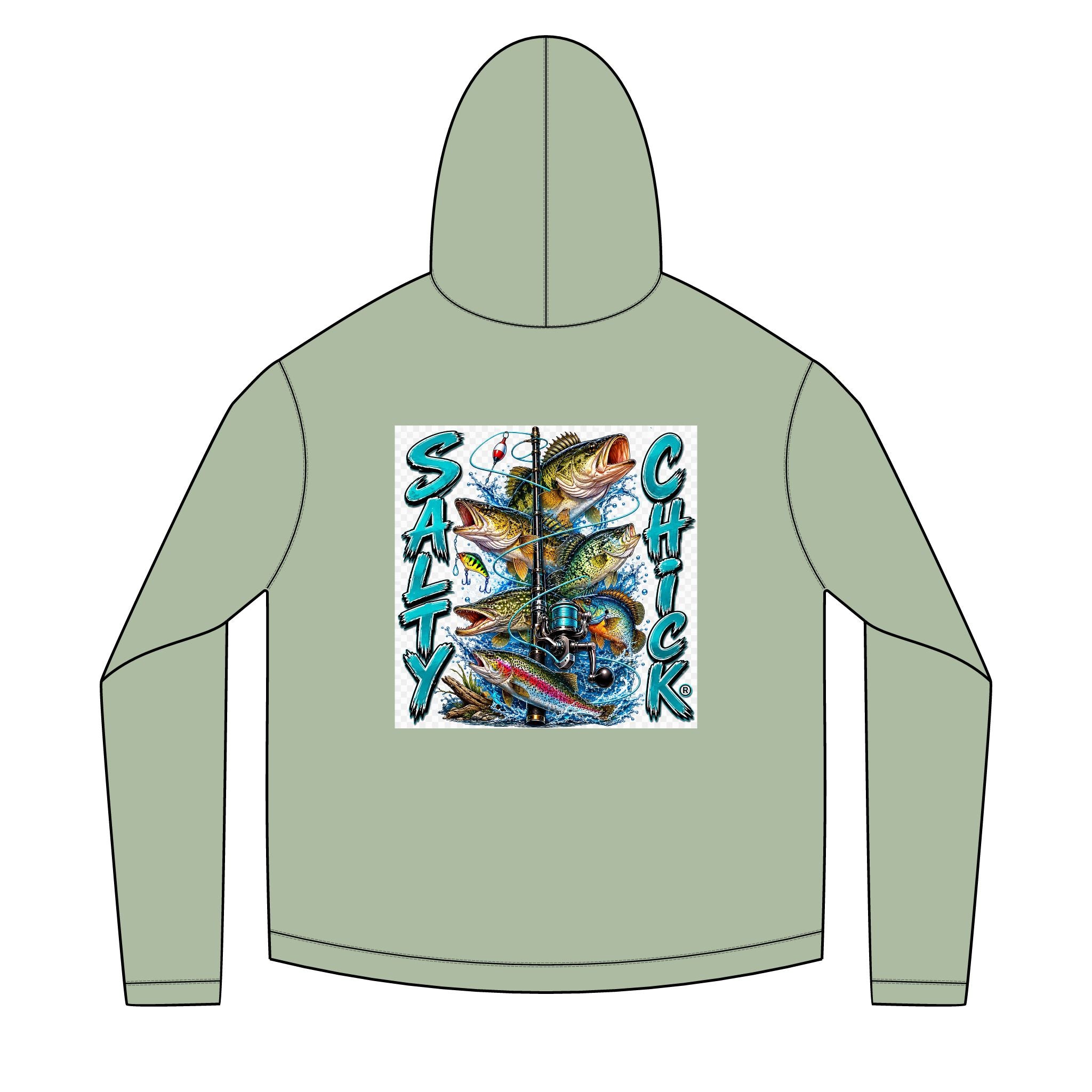 Salty Chick Freshwater Catch Long Sleeve Solar Hoodie – Fishing