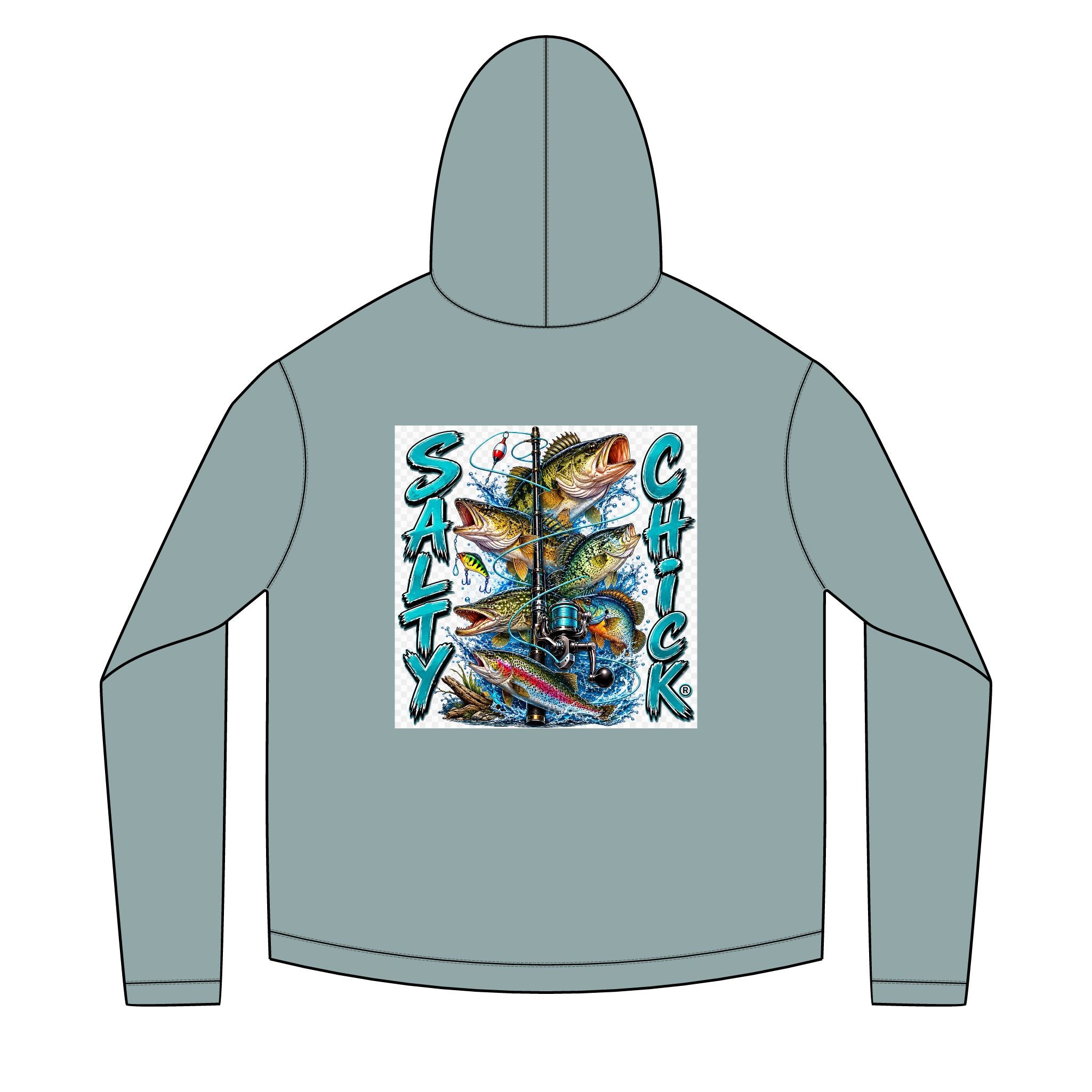 Salty Chick Freshwater Catch Long Sleeve Solar Hoodie – Fishing