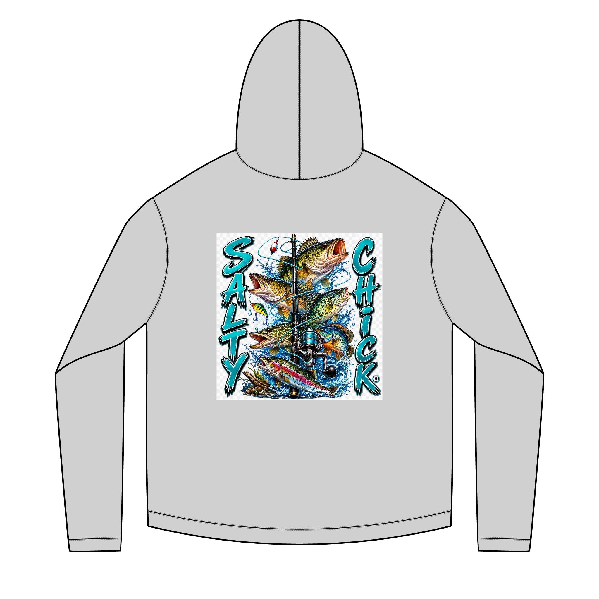 Salty Chick Freshwater Catch Long Sleeve Solar Hoodie – Fishing