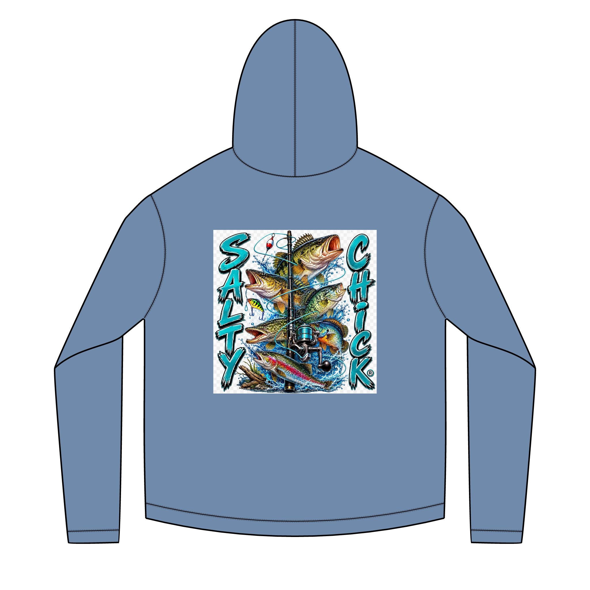 Salty Chick Freshwater Catch Long Sleeve Solar Hoodie – Fishing