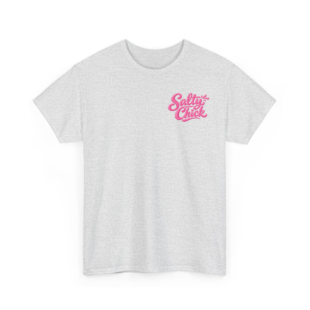 Salty Chick Hooked & Happy Heavy Cotton Tee – Fishing