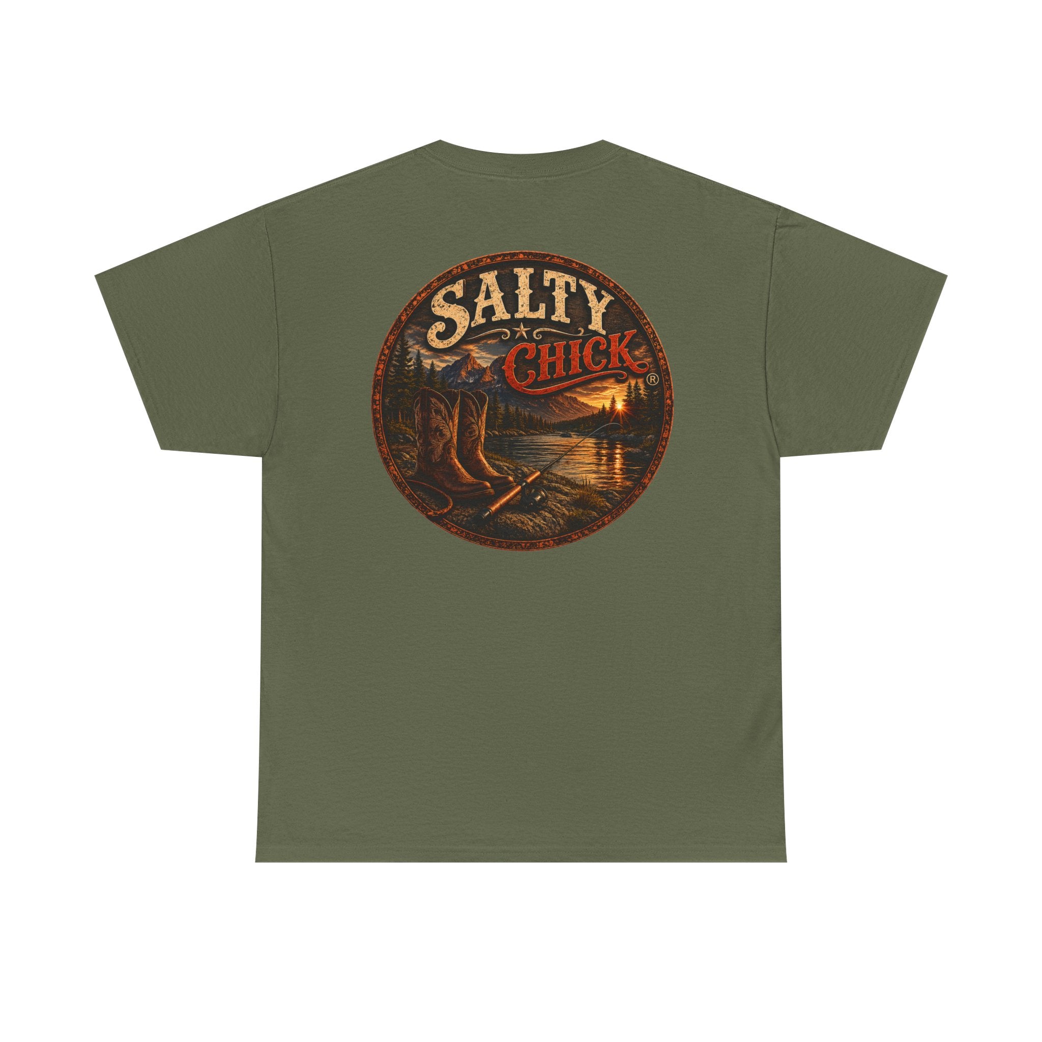 Salty Chick Boots & Bait Cotton Tee – Fishing