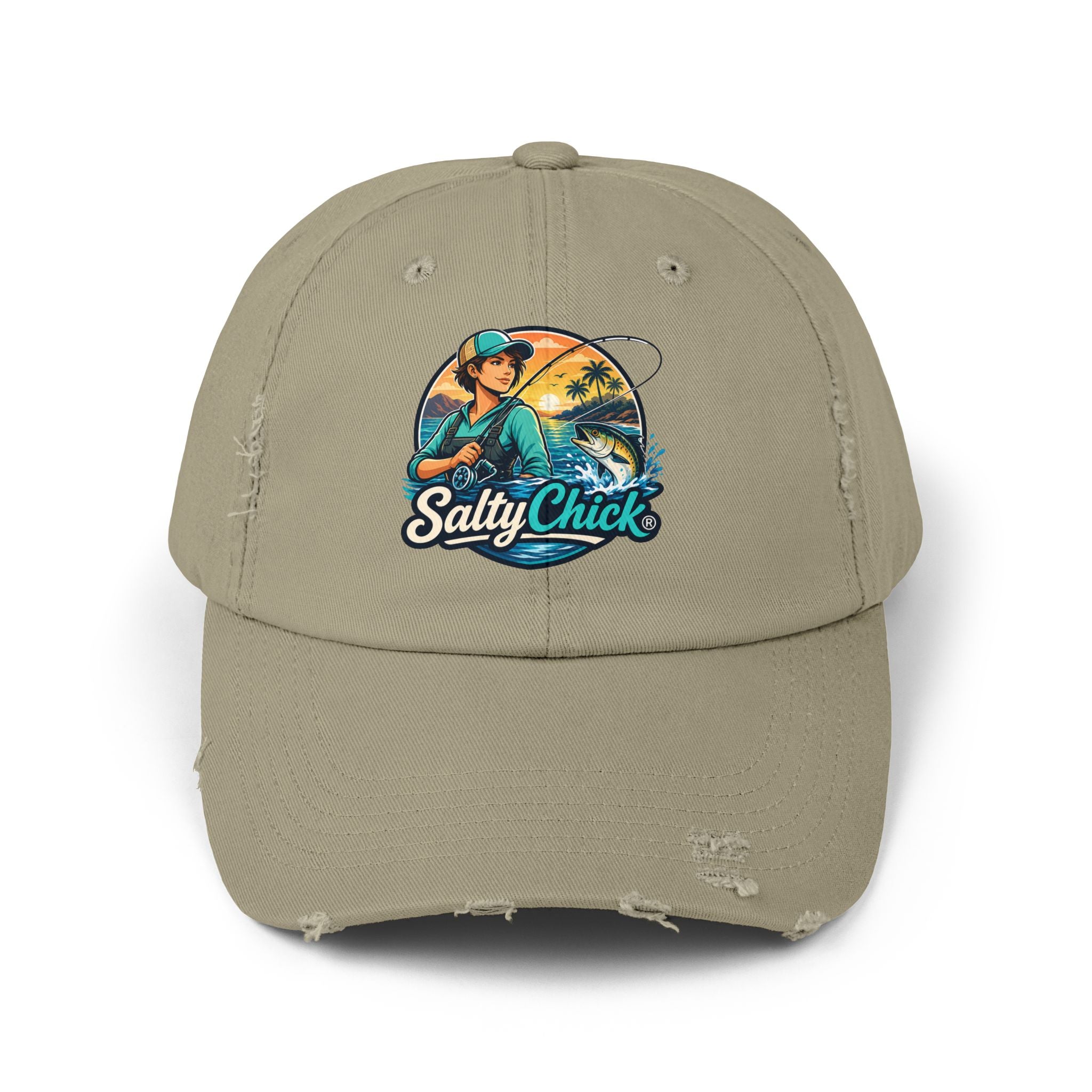 Salty Chick Coastal Wanderer Distressed Cap – Coastal Life