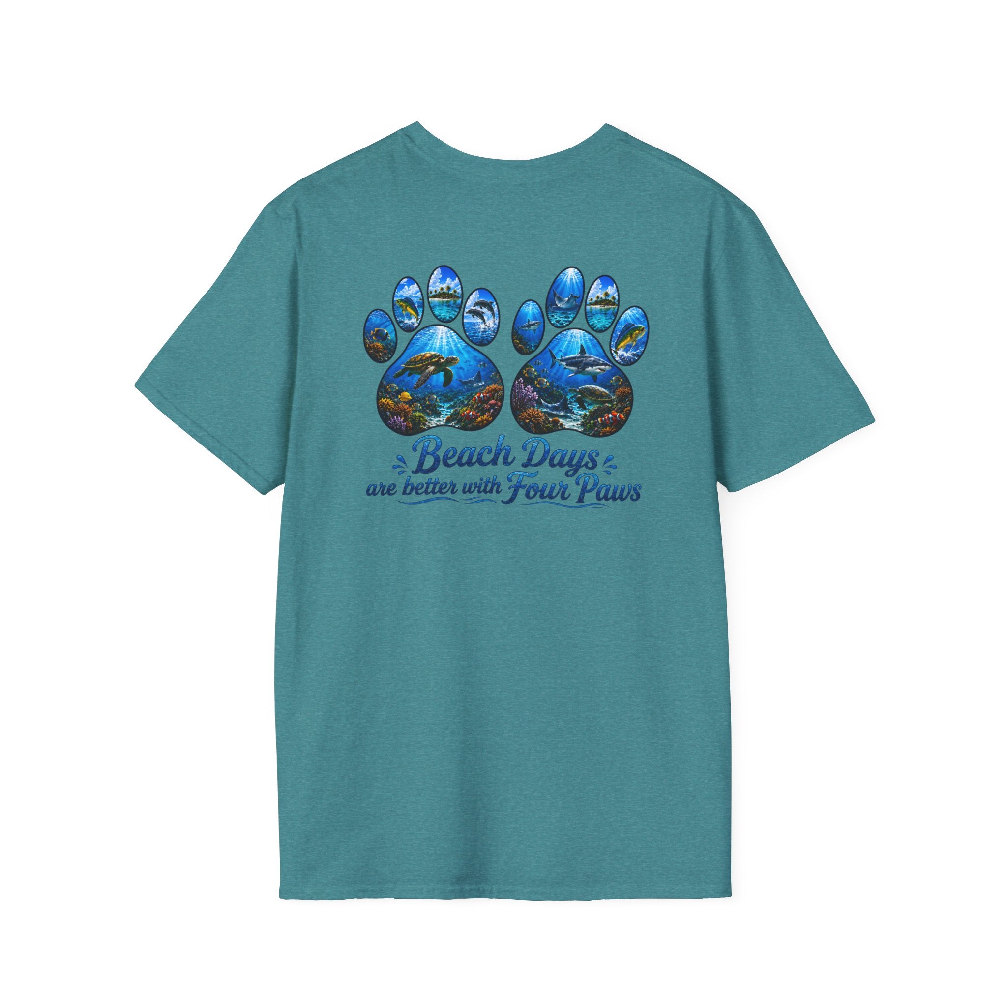 Salty Chick Paws & Waves Cotton Tee – Coastal Life