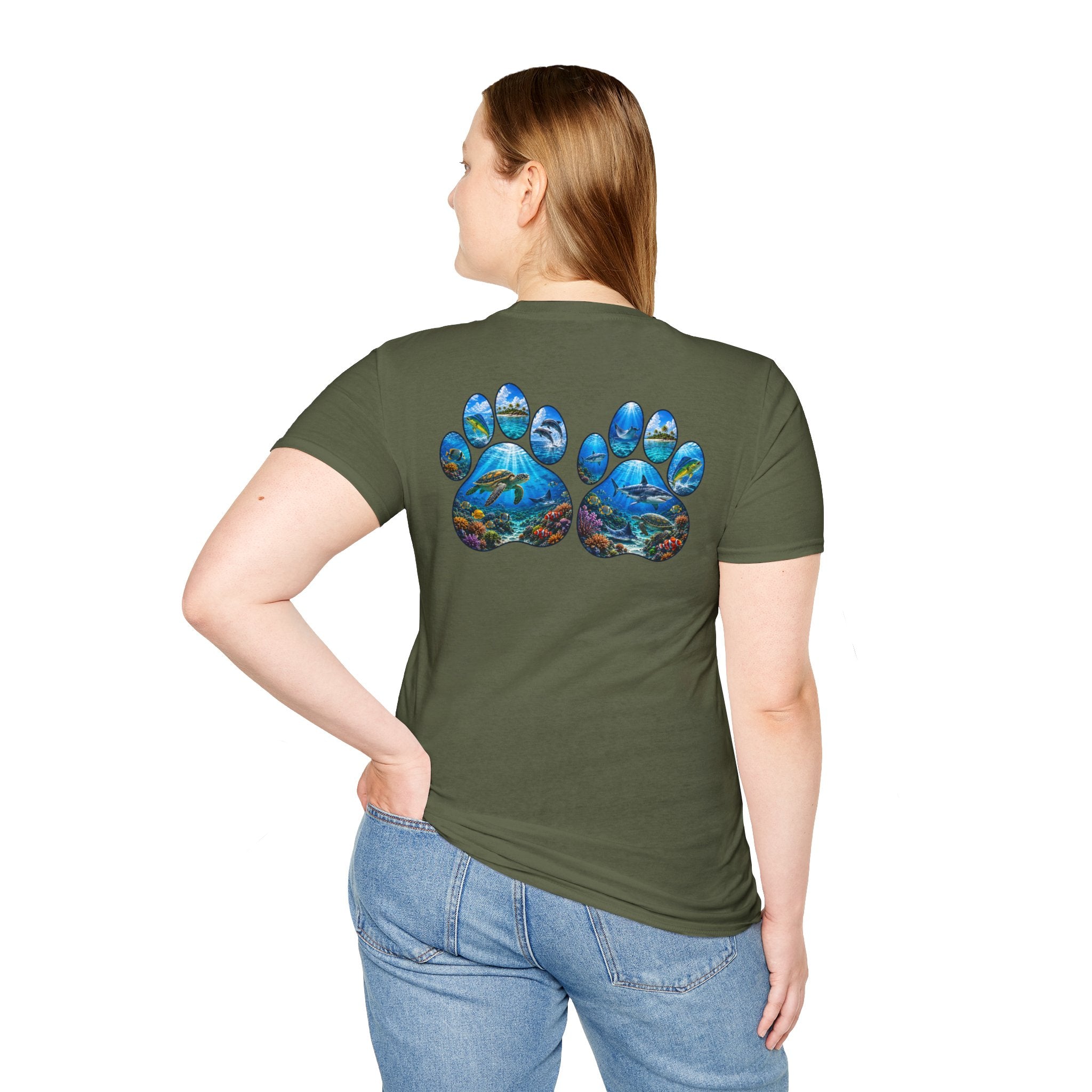 Salty Chick Dog Paws Cotton Tee – Coastal Life