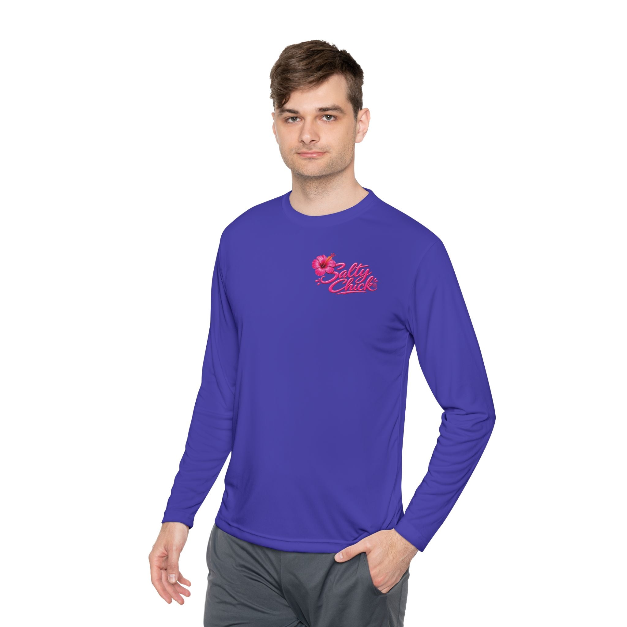 Female with tripod dog Moisture Wicking Long Sleeve