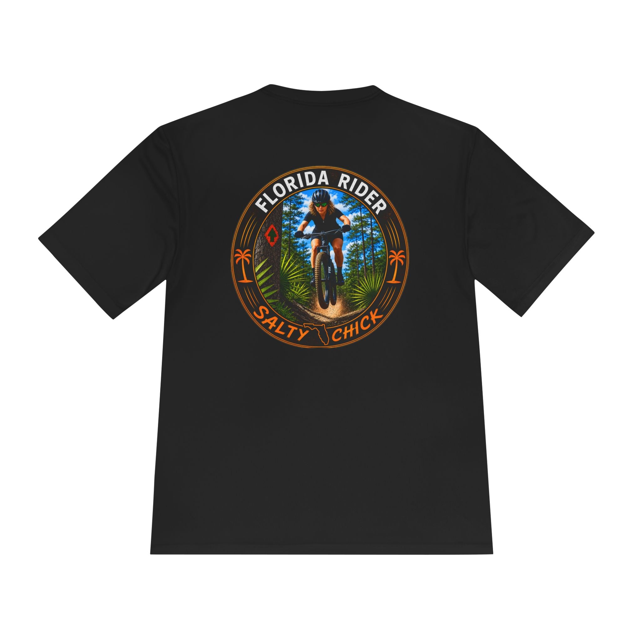 Salty Chick Singletrack Performance Tee – Mountain Biking & Trails