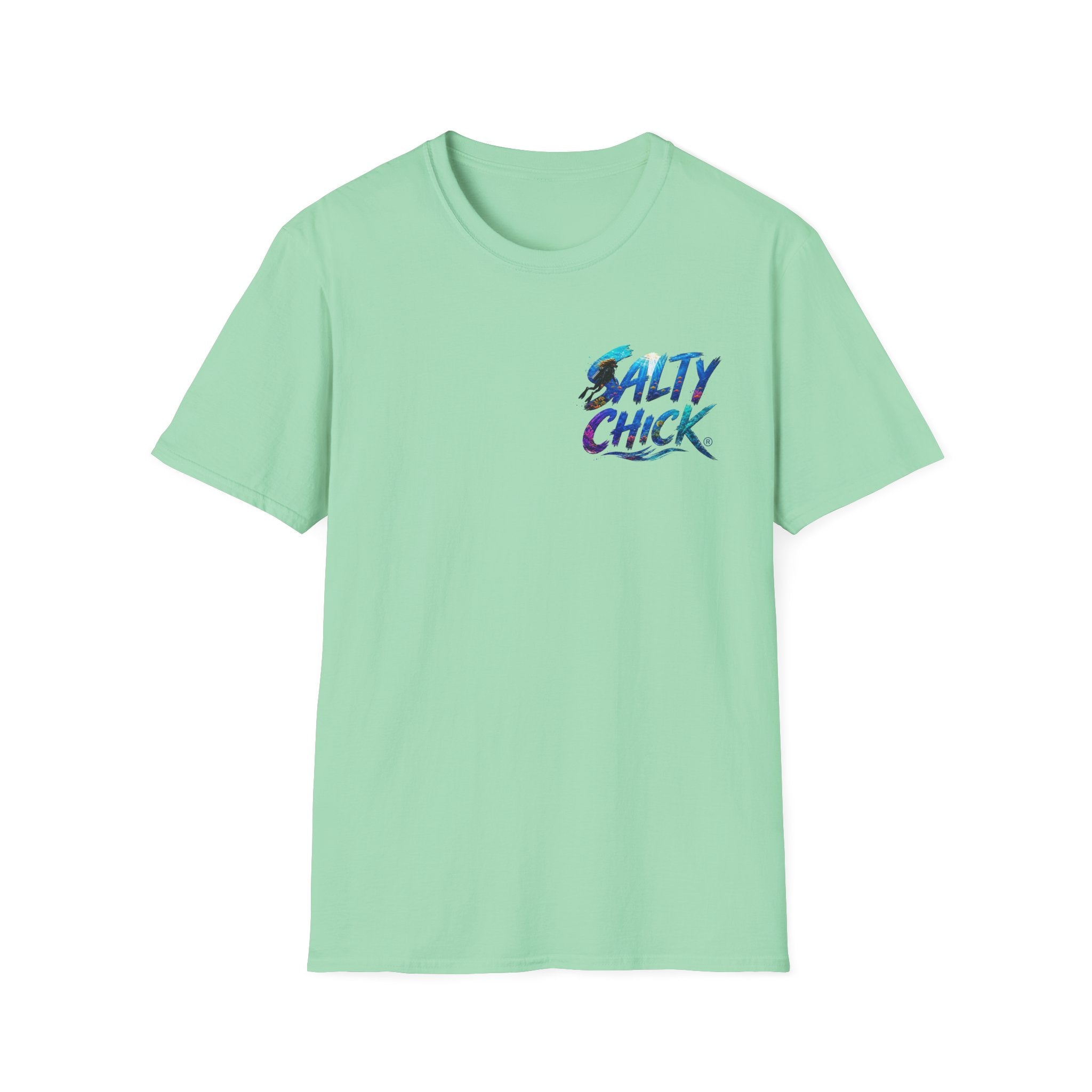 Salty Chick Diver Down Cotton Tee – Coastal Life