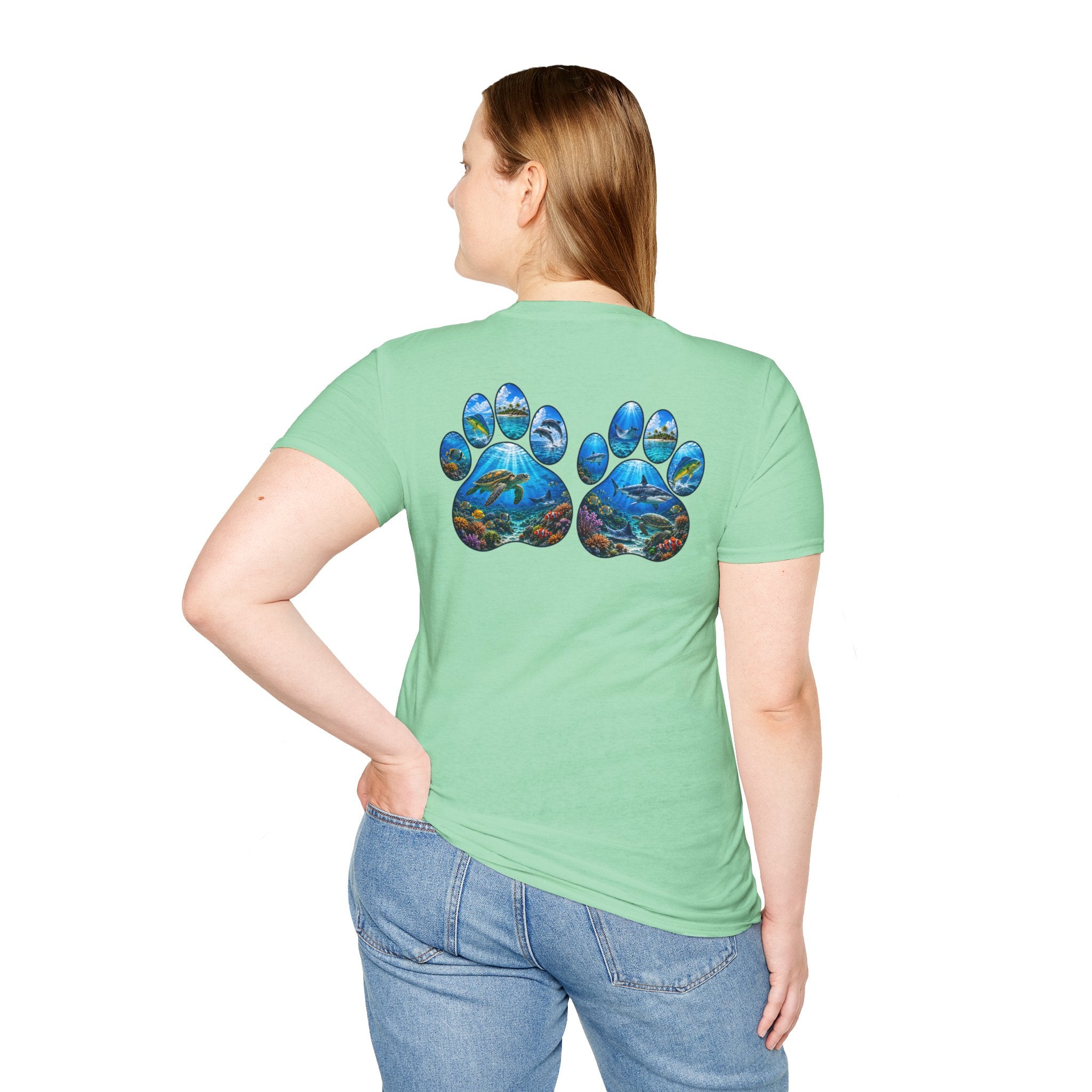 Salty Chick Dog Paws Cotton Tee – Coastal Life