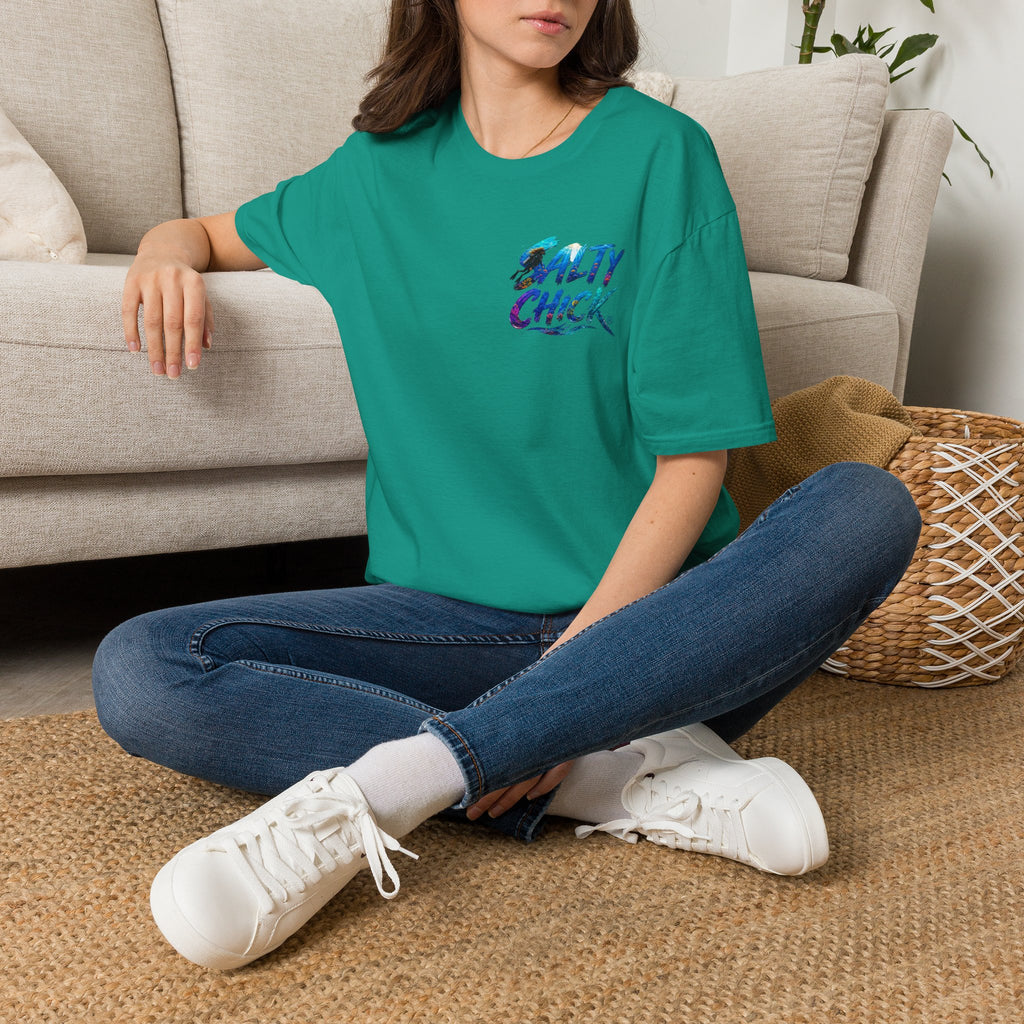 Salty Chick Diver Down Cotton Tee – Coastal Life