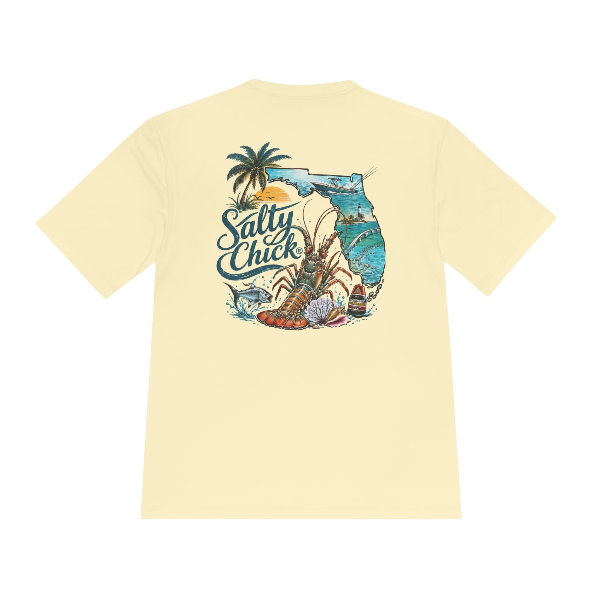 Salty Chick Lobster Life Moisture Wicking Tee – Fishing