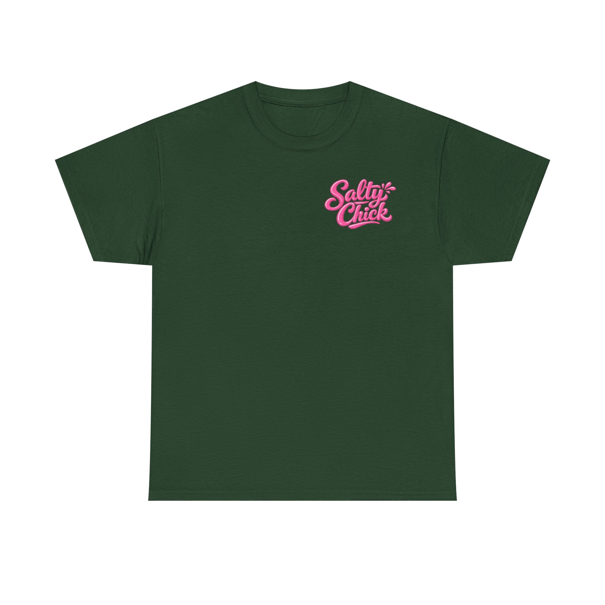 Salty Chick Hooked & Happy Heavy Cotton Tee – Fishing