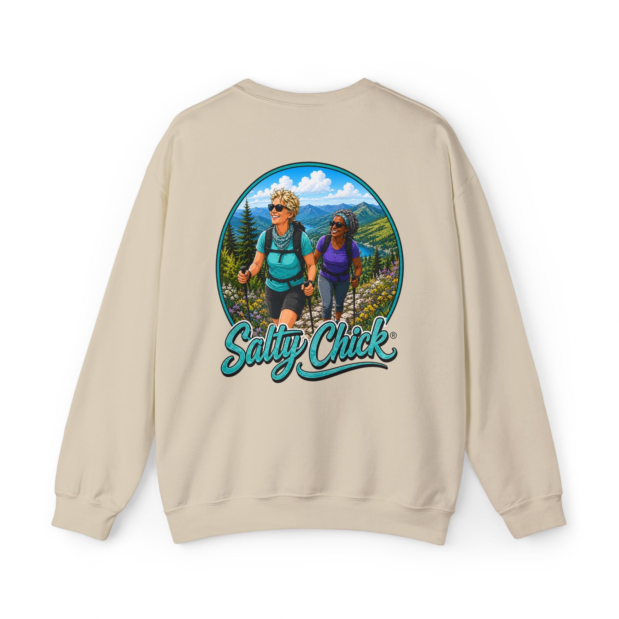 Salty Chick Summit Days Crewneck Sweatshirt – Mountain Biking & Trails