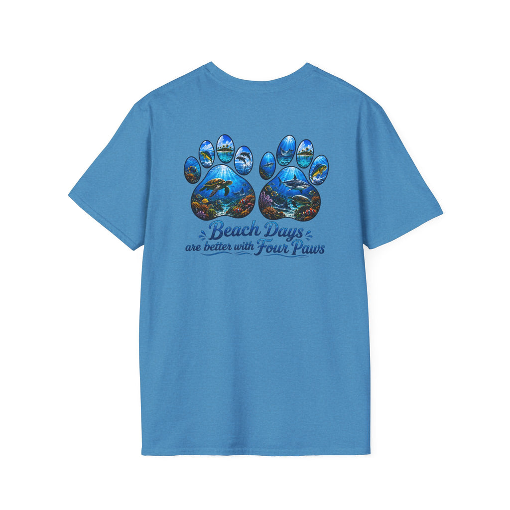 Salty Chick Paws & Waves Cotton Tee – Coastal Life