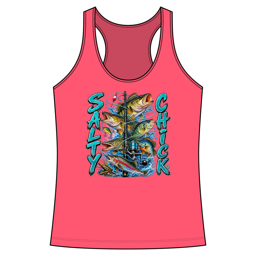 Freshwater fishing Performance Racerback Tank