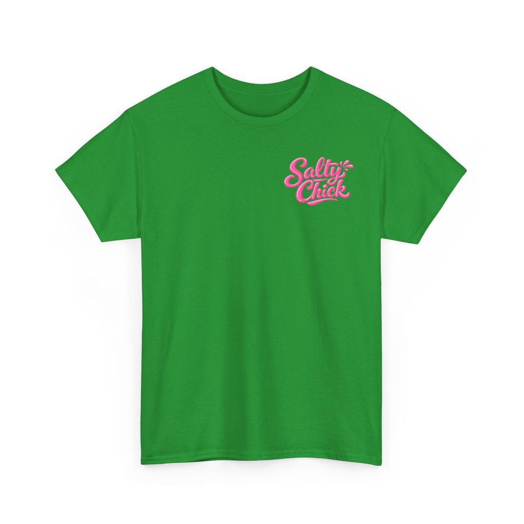 Salty Chick Hooked & Happy Heavy Cotton Tee – Fishing