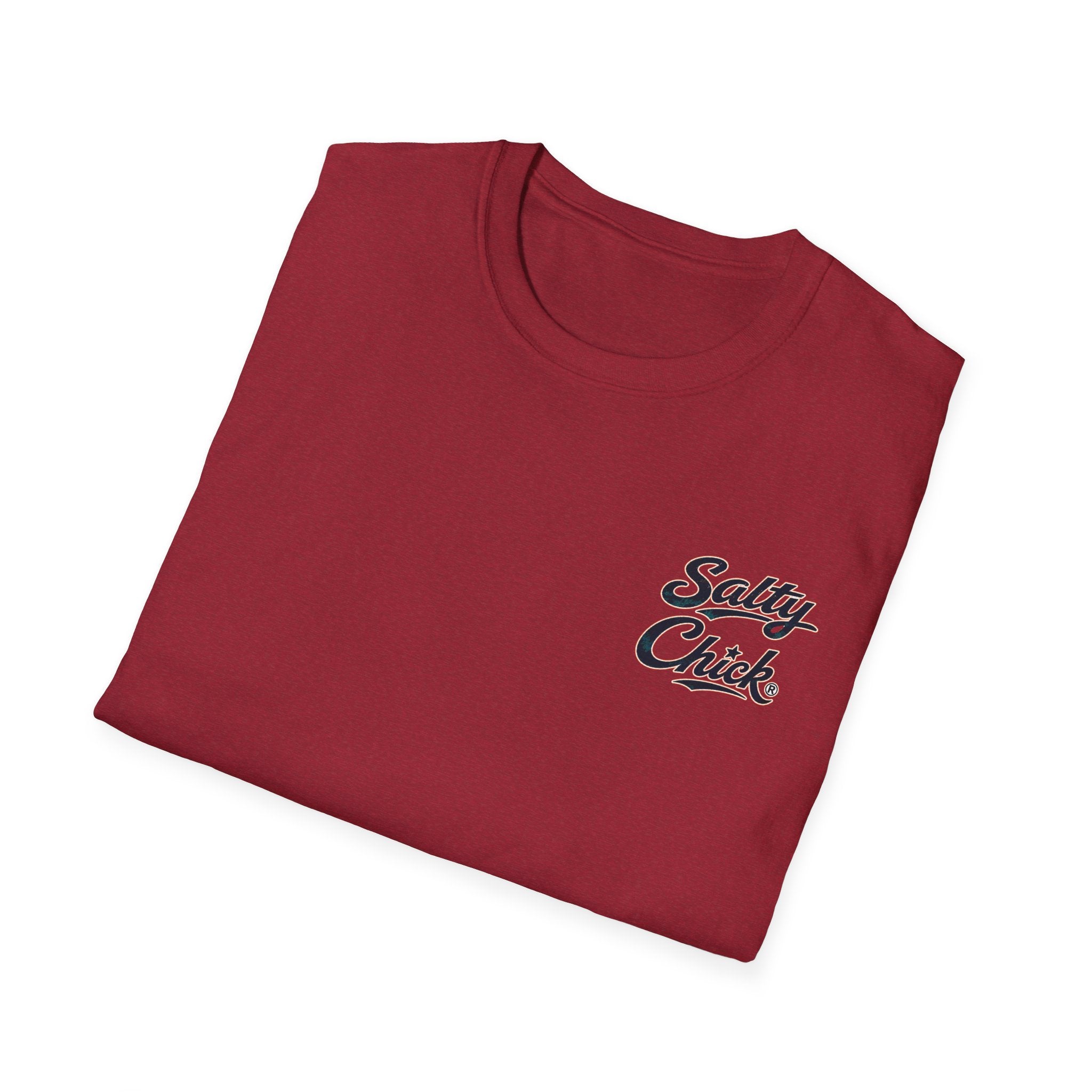 Salty Chick Beach Scene Cotton Tee – Coastal Life