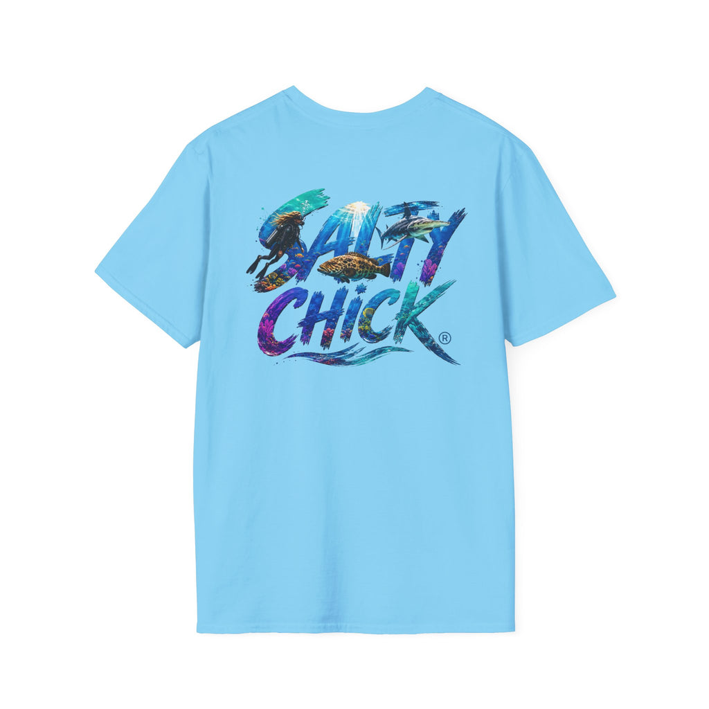 Salty Chick Diver Down Cotton Tee – Coastal Life