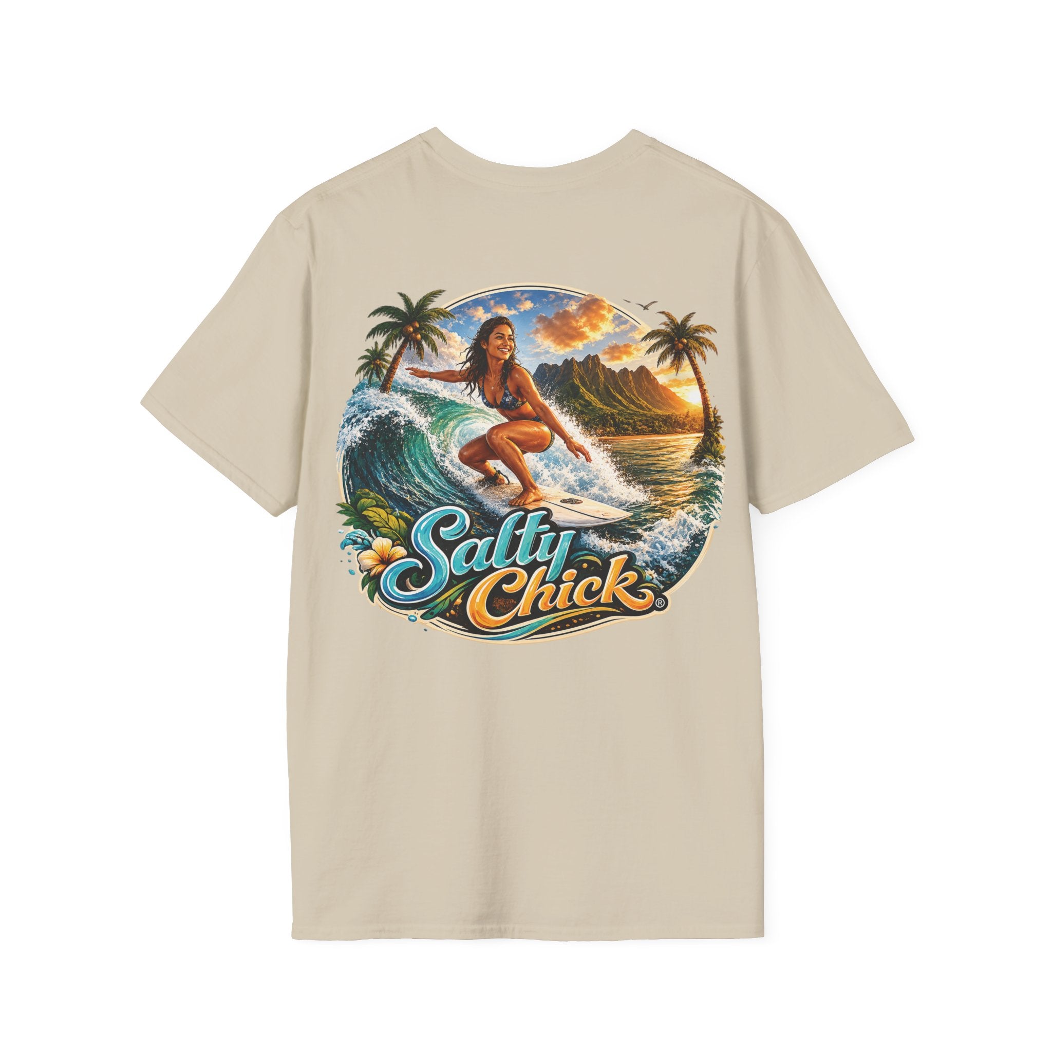 Salty Chick Surf's Up Cotton Tee – Coastal Life
