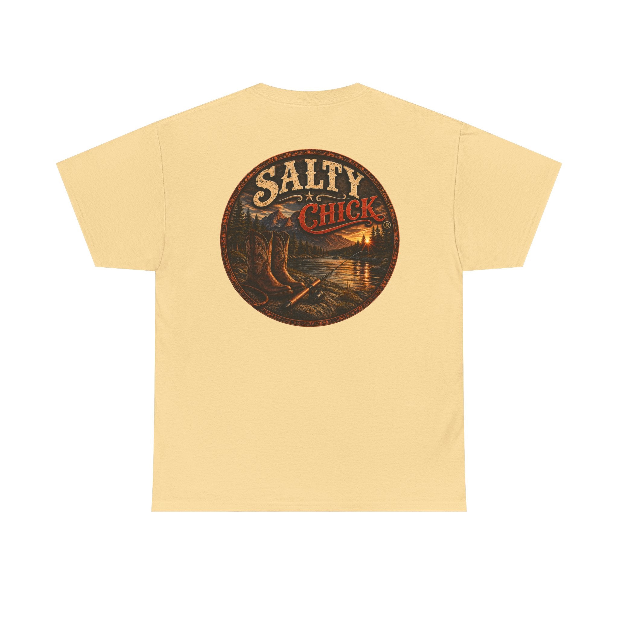 Salty Chick Boots & Bait Cotton Tee – Fishing