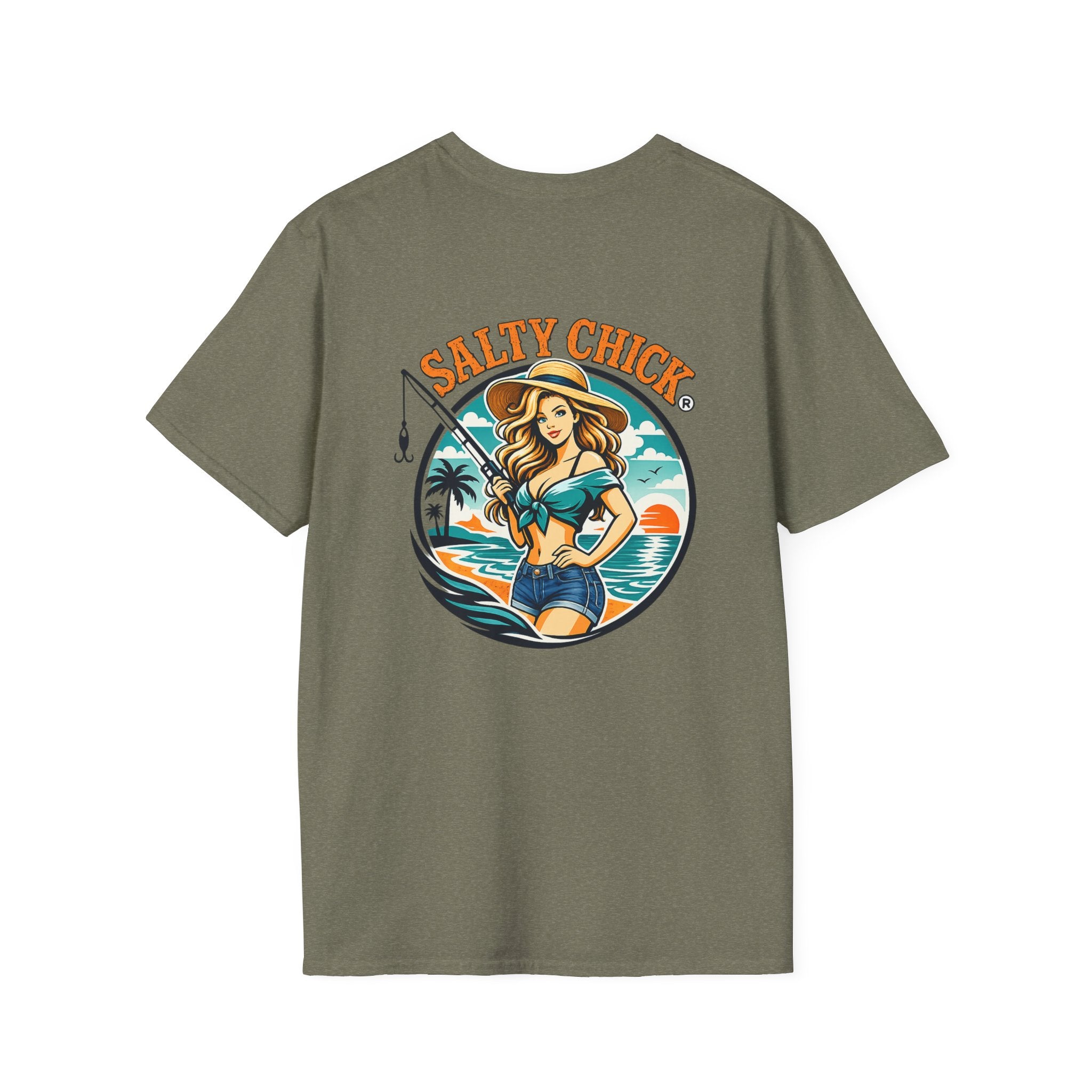 Salty Chick Girly Front Design Cotton Tee 2 – Coastal Life