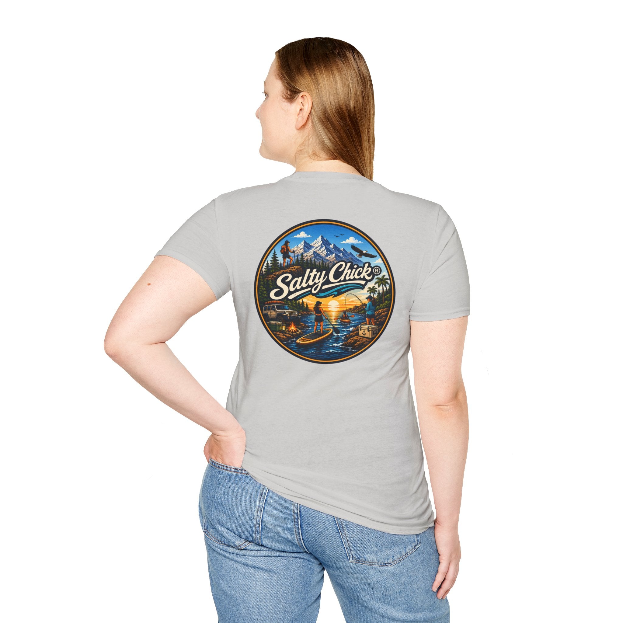 Salty Chick Universal Logo Cotton Tee – Coastal Life