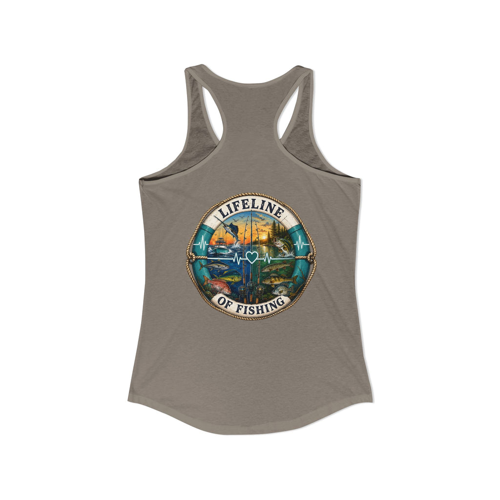 Performance Racerback Tank-Lifeline of fishing