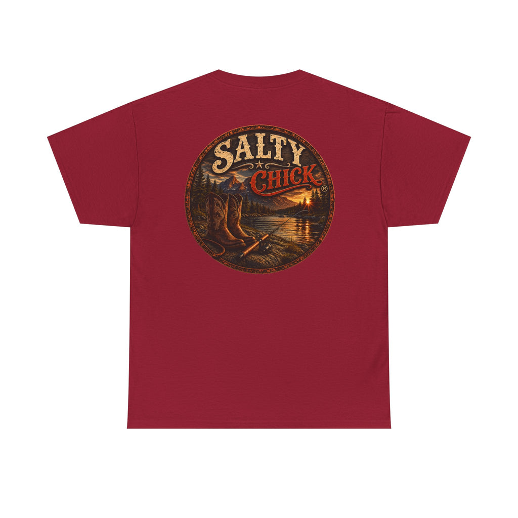 Salty Chick Boots & Bait Cotton Tee – Fishing