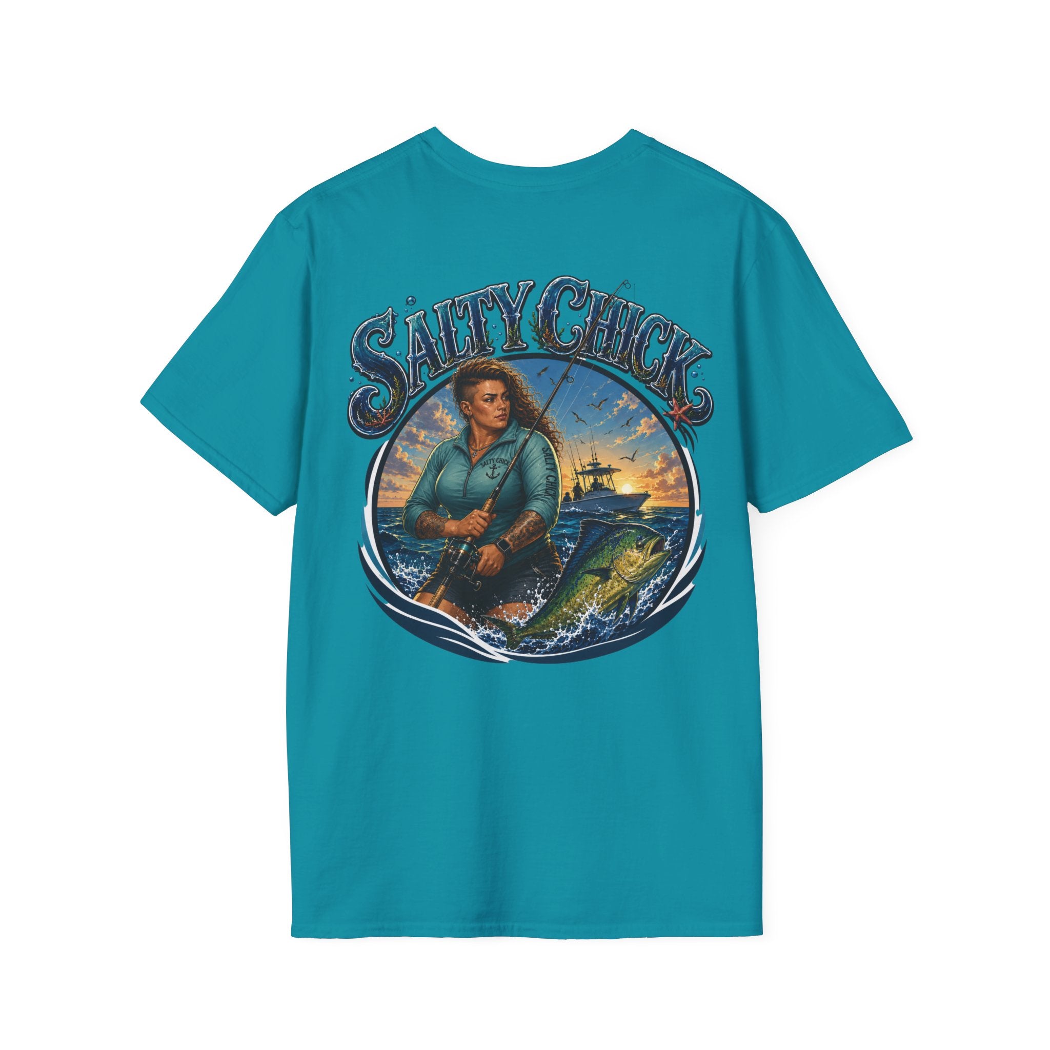 Salty Chick Saltwater Soul Cotton Tee – Fishing