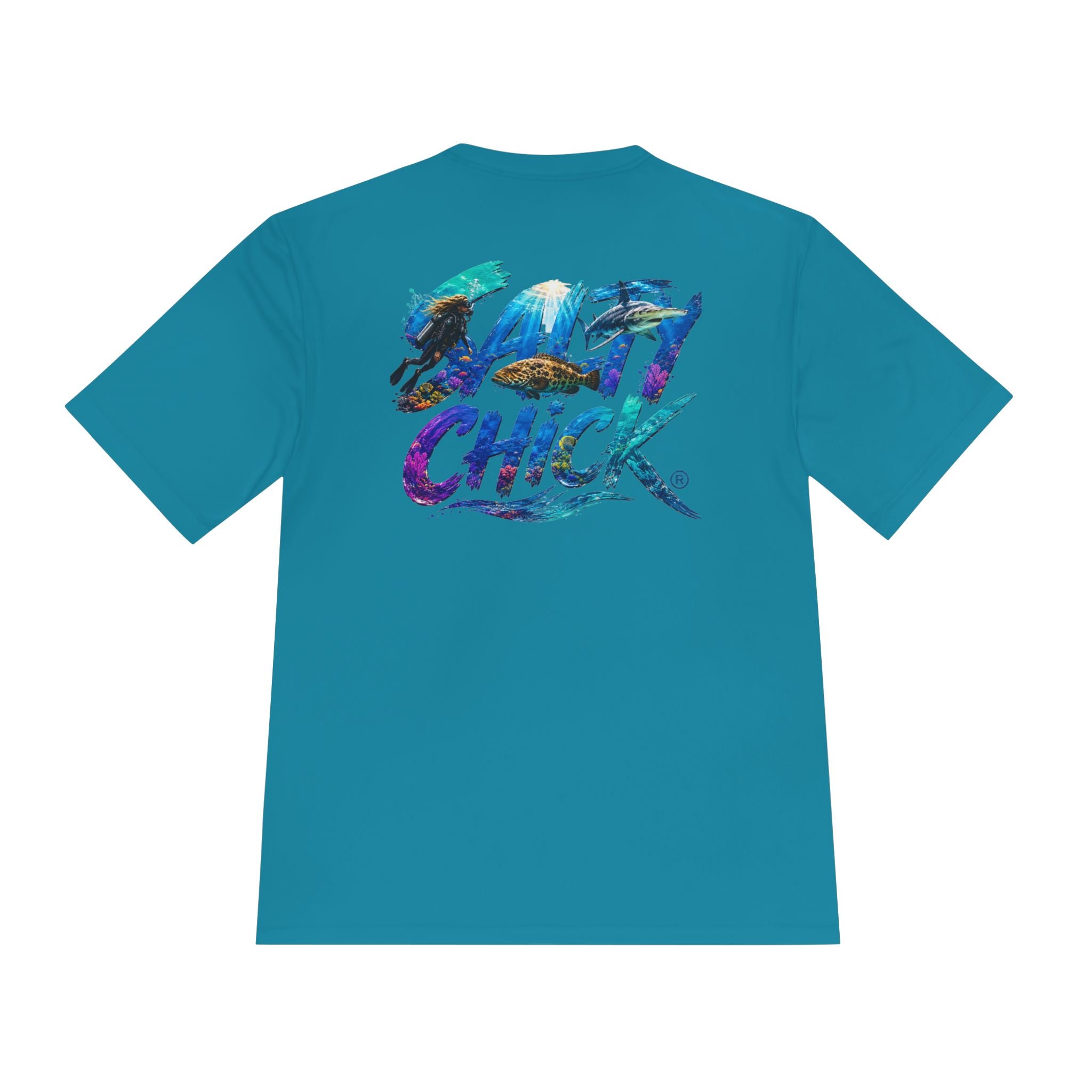 Salty Chick Dive Deep Performance Tee – Coastal Life